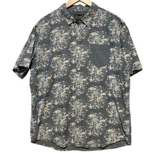 Retrofit Grand Mfg.‎ Men's Light Blue Tropical Short Sleeve Shirt Size XL